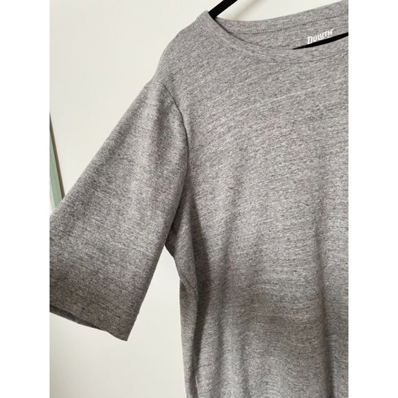 Duluth Basic Heathered Gray 100% Cotton crewneck T-Shirt Size XL E60 - Picture 5 of 7
